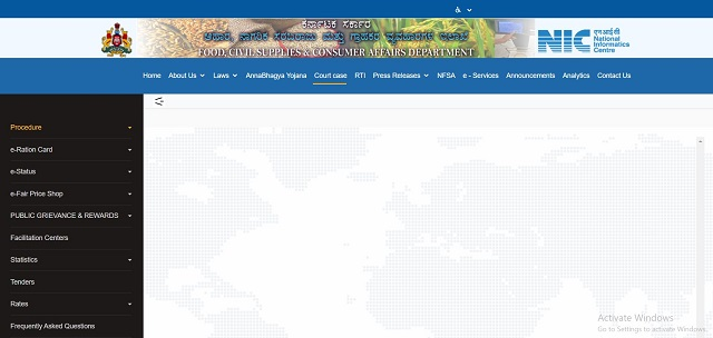 Karnataka Ration Card Portal