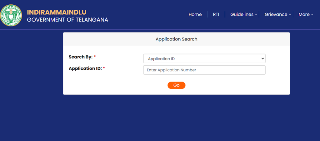 Check Indiramma Illu Sanction List by Application No.