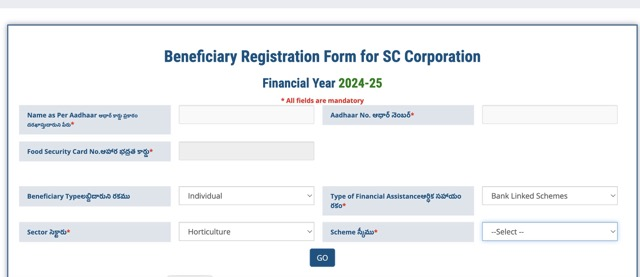 Apply Online Process of tsobmms.cgg.gov.in Apply Online